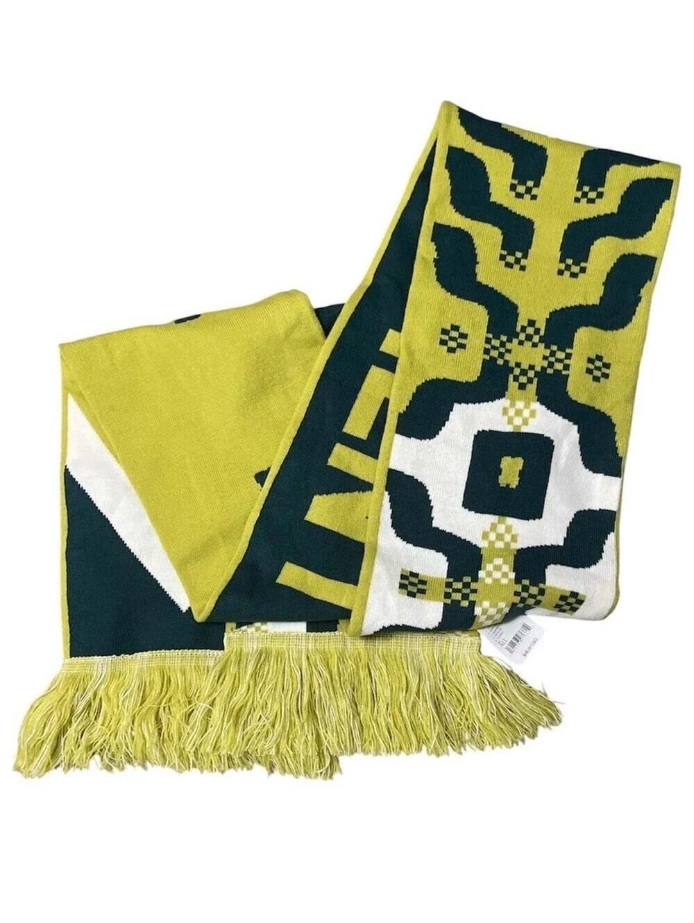 1482.FREE PEOPLE Big League Reversible Scarf in Honeydew Chartreuse One size NWT
